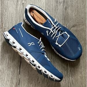 On Cloud Sneakers Running Cloud 5 Denim/White Size W11